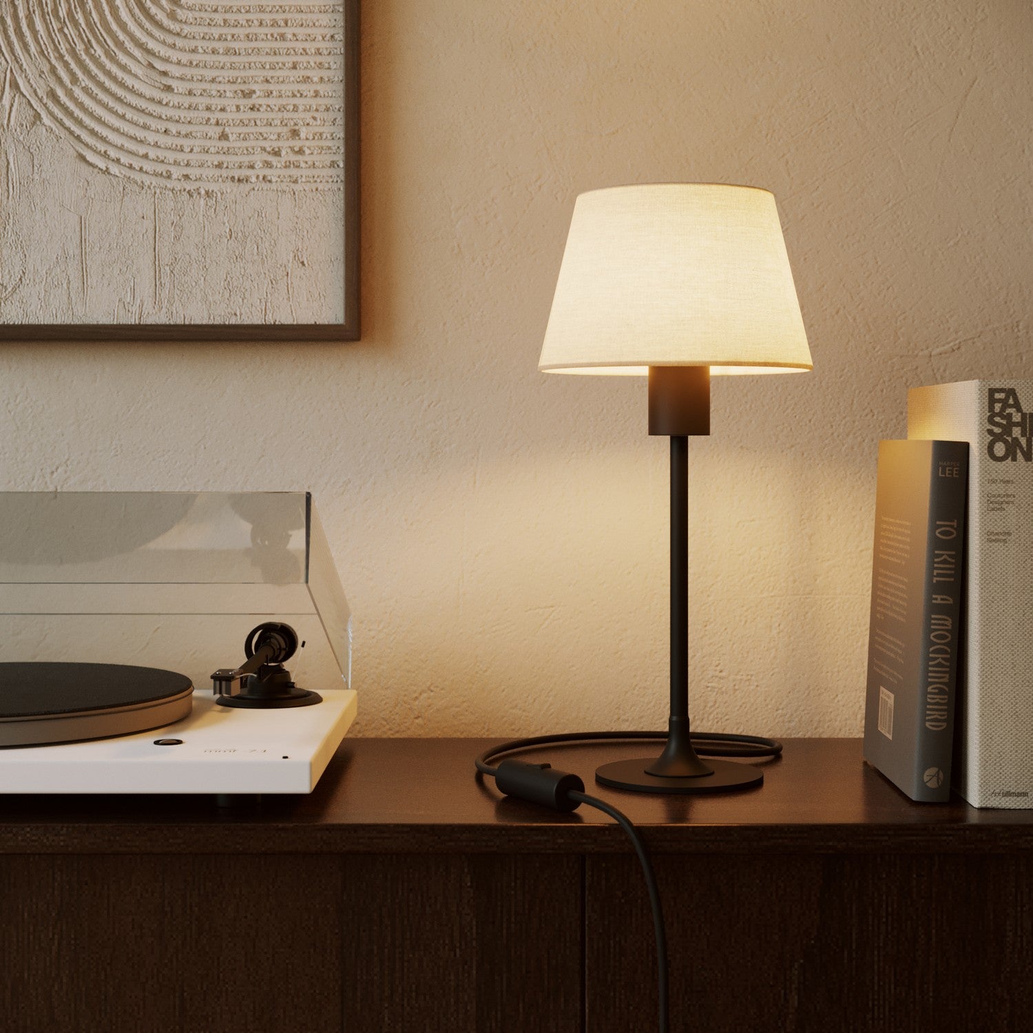 Paralume Impero S con attacco E27 per lampada da tavolo o applique - Made in Italy - Arenal Sabbia