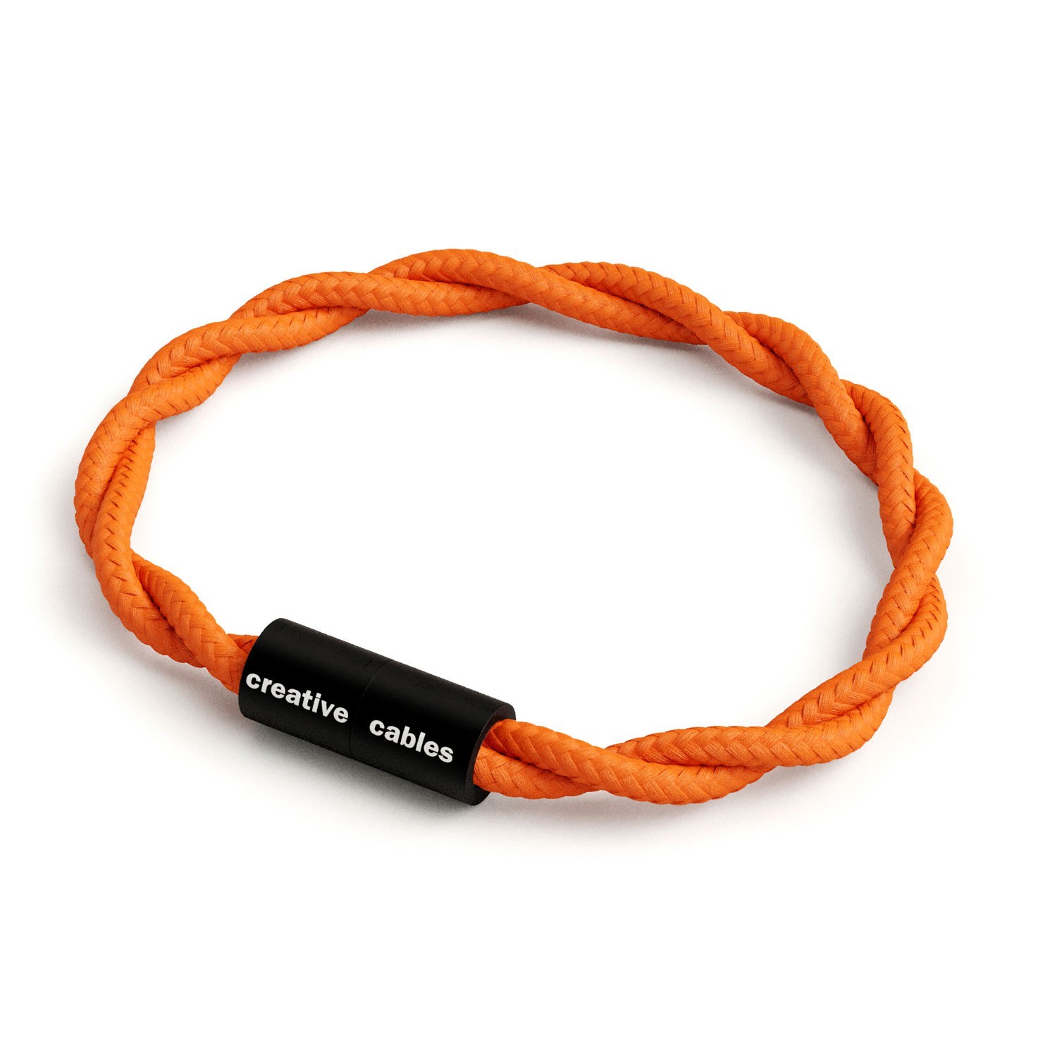 Armband av textilkabel med magnetlås - TM15 Orange