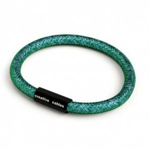 Armband av textilkabel med magnetlås - RM33 Emerald