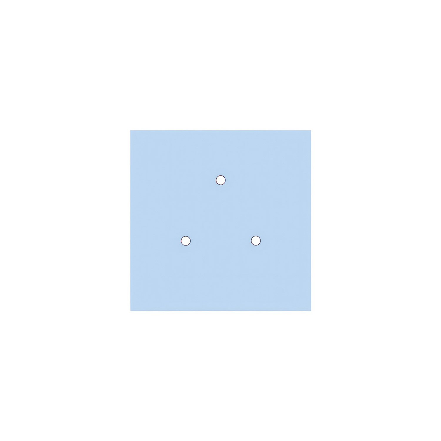 Komplett 200mm takkopp Rose-One System kvadrat - 3 hål (i triangel) och 4 hål i sidled