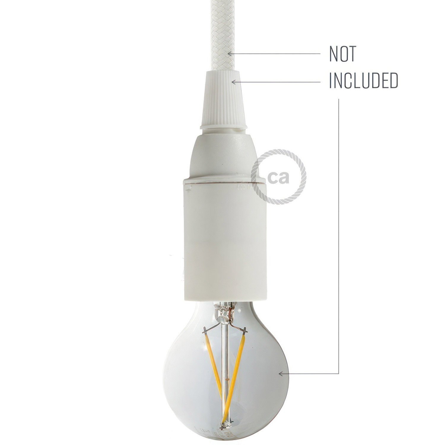 Kit lamphållare E14 i termoplast