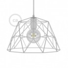 Dome XL naken bur lampskärm i metall med E27 lamphållare