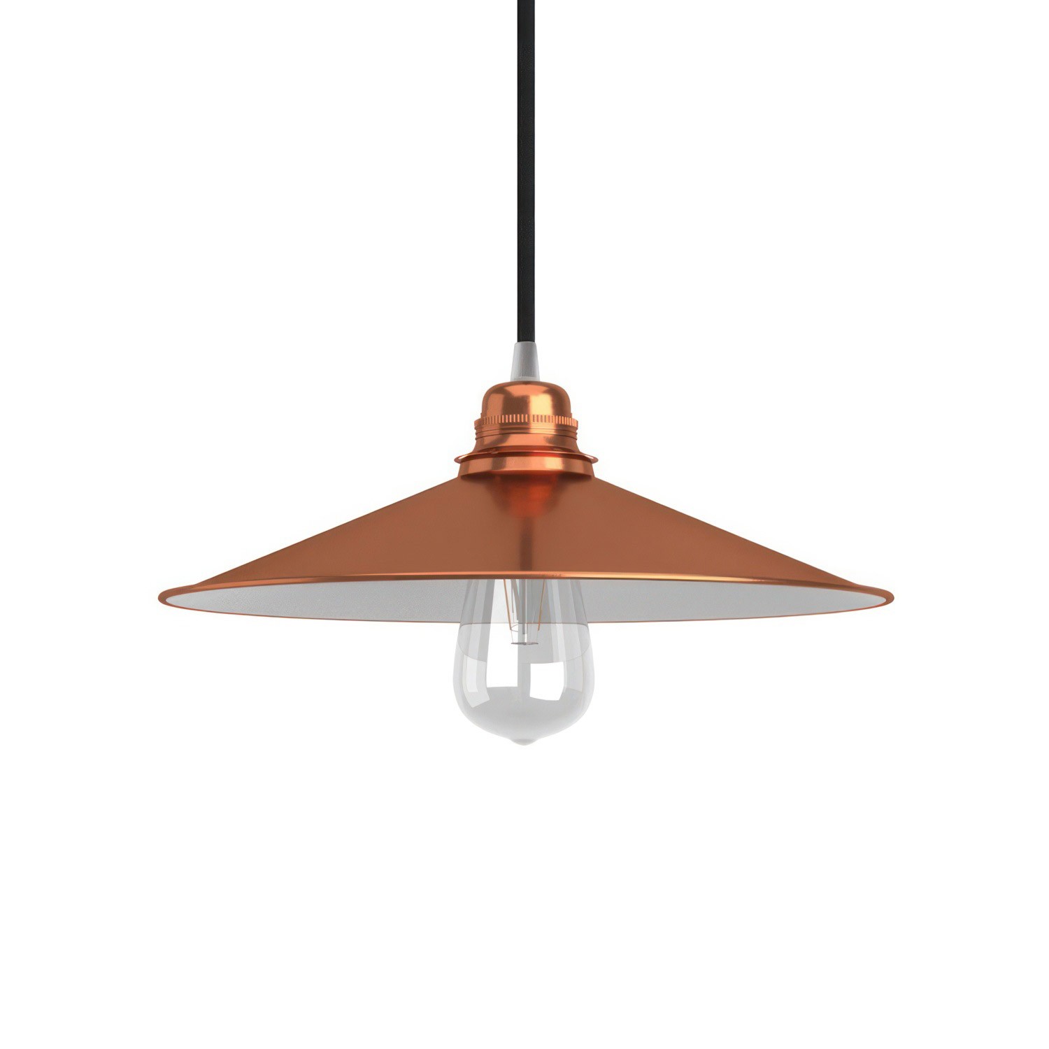 Lampskärm Swing i lackerad metall E27 sockel