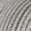 Spider - Pendellampa med 5 fall Tillverkad i Italien komplett med textilkabel - metallfinish