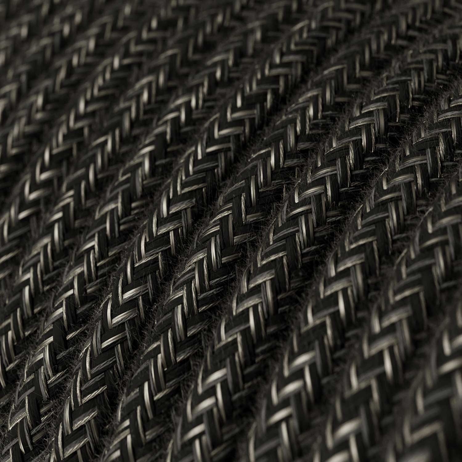 Spider - Pendellampa med 6 fall Tillverkad i Italien komplett med textilkabel - metallfinish