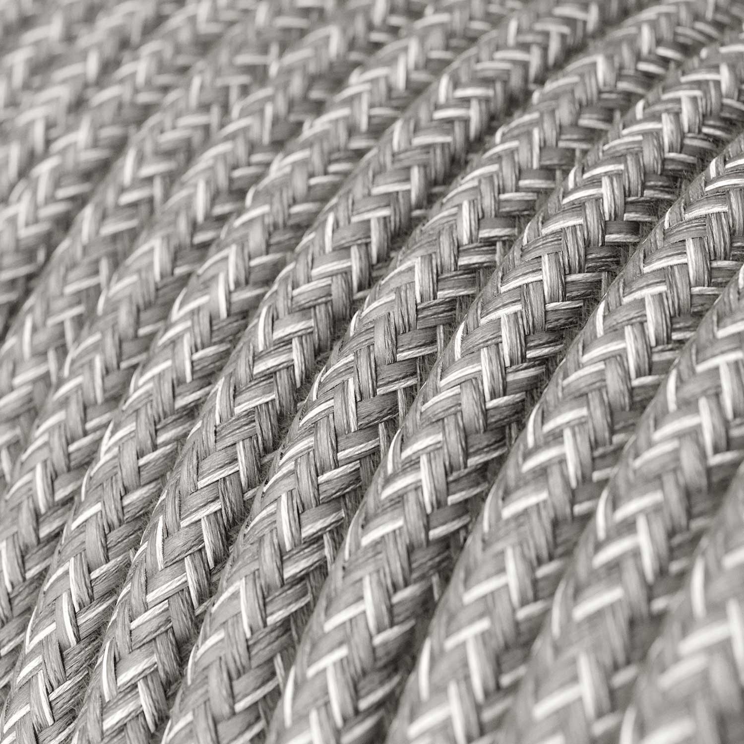 Spider - Pendellampa med 7 fall Tillverkad i Italien komplett med textilkabel - metallfinish