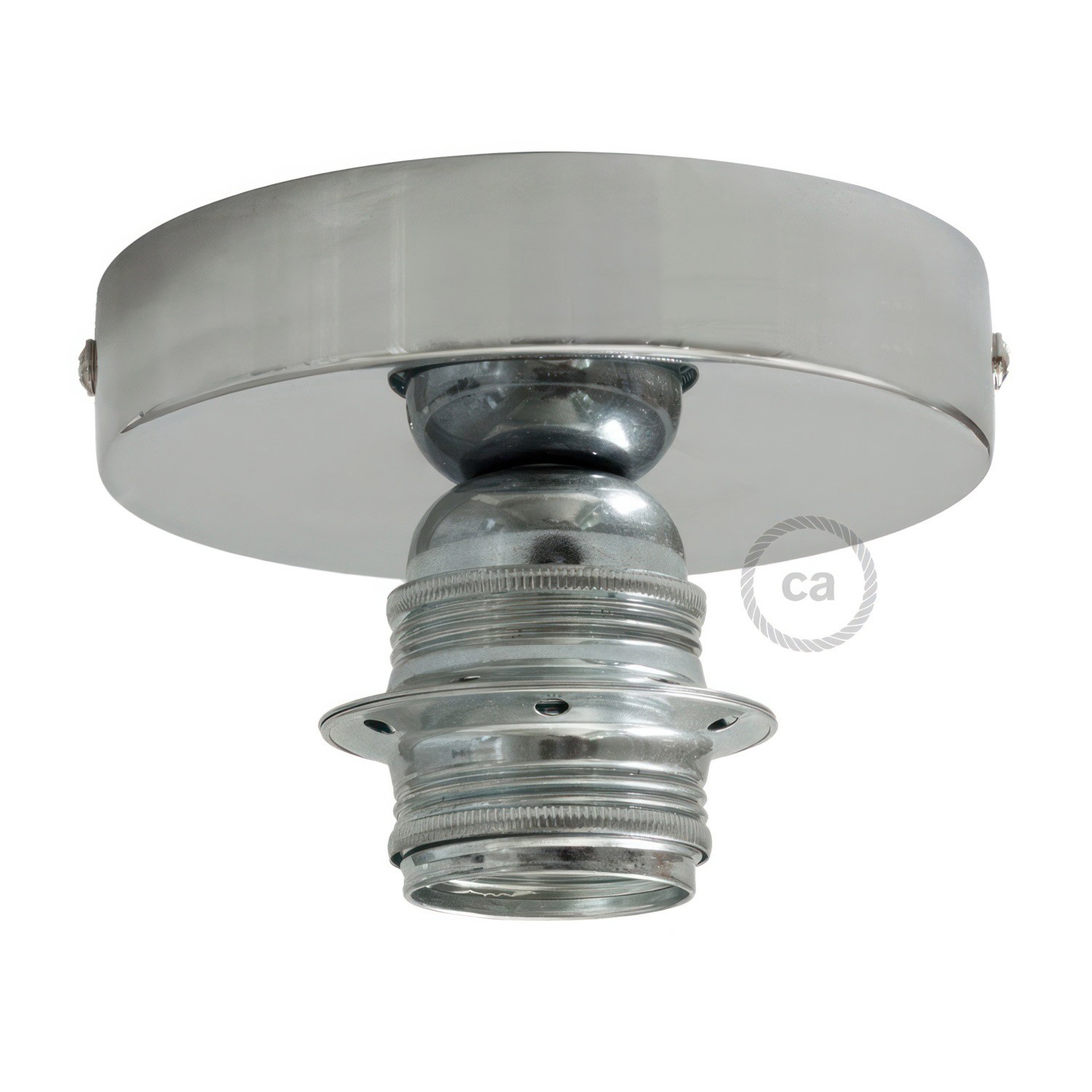 Fermaluce Metal med E27 gängad lamphållare, ljuspunkt i metall