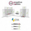 Fermaluce EIVA med L-formad förlängning, Swing lampskärm och IP65 vattentät lamphållare