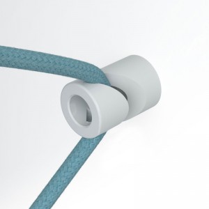 Kabelkrok, "V" krok till tak eller vägg till elektrisk textilkabel