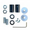 Kit Creative Flex flexibel rörledning täckt med Titanfärg RM75 tyg med terminaler i metall