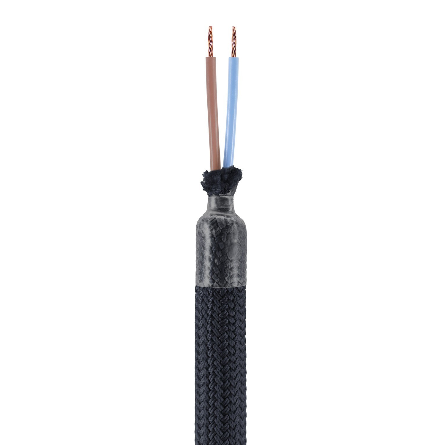 Kit Creative Flex flexibel rörledning täckt med Svart RM04 tyg med terminaler i metall