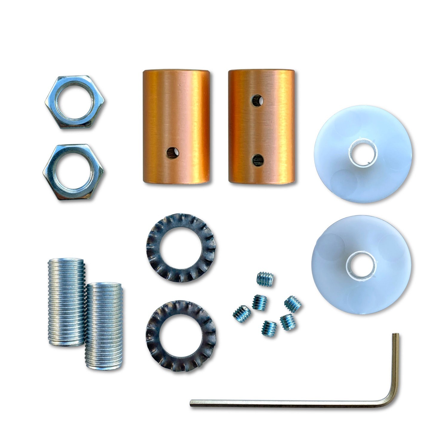 Kit Creative Flex flexibel rörledning täckt med Brons RM73 tyg med terminaler i metall