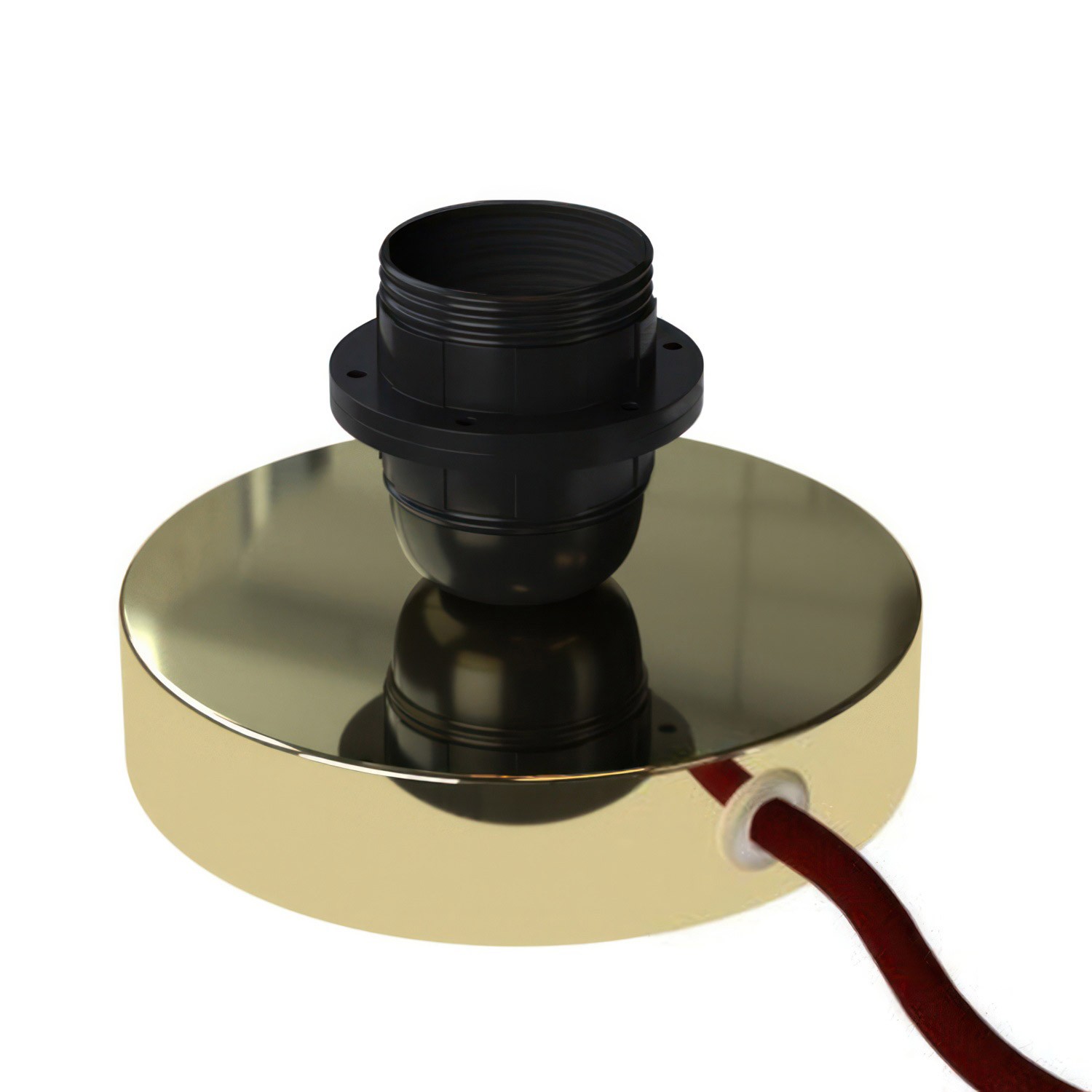 Posaluce till lampskärm - Bordslampa i metall
