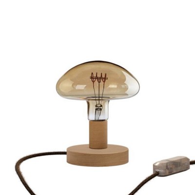 Posaluce Mushroom bordslampa i trä