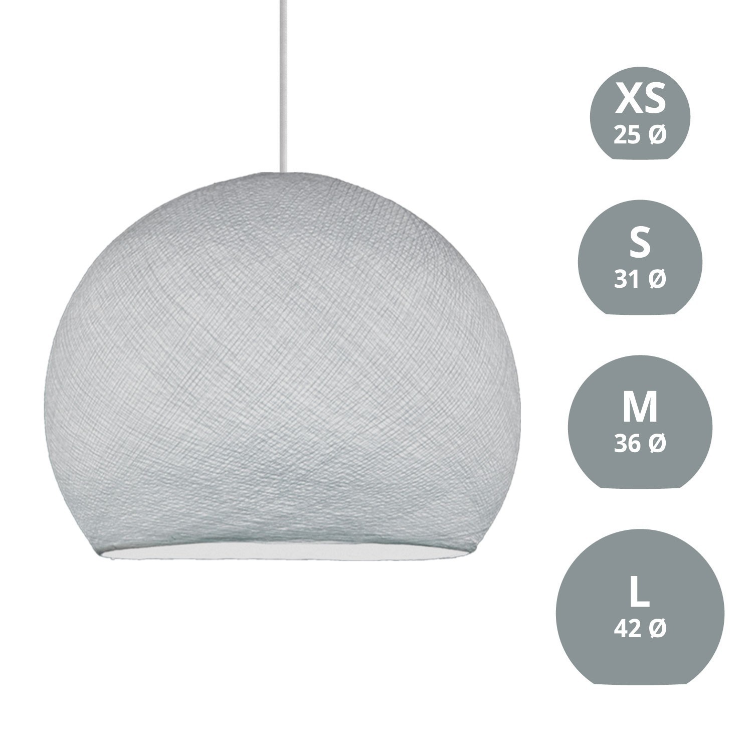 Cupola fiber lampskärm - 100% handgjord