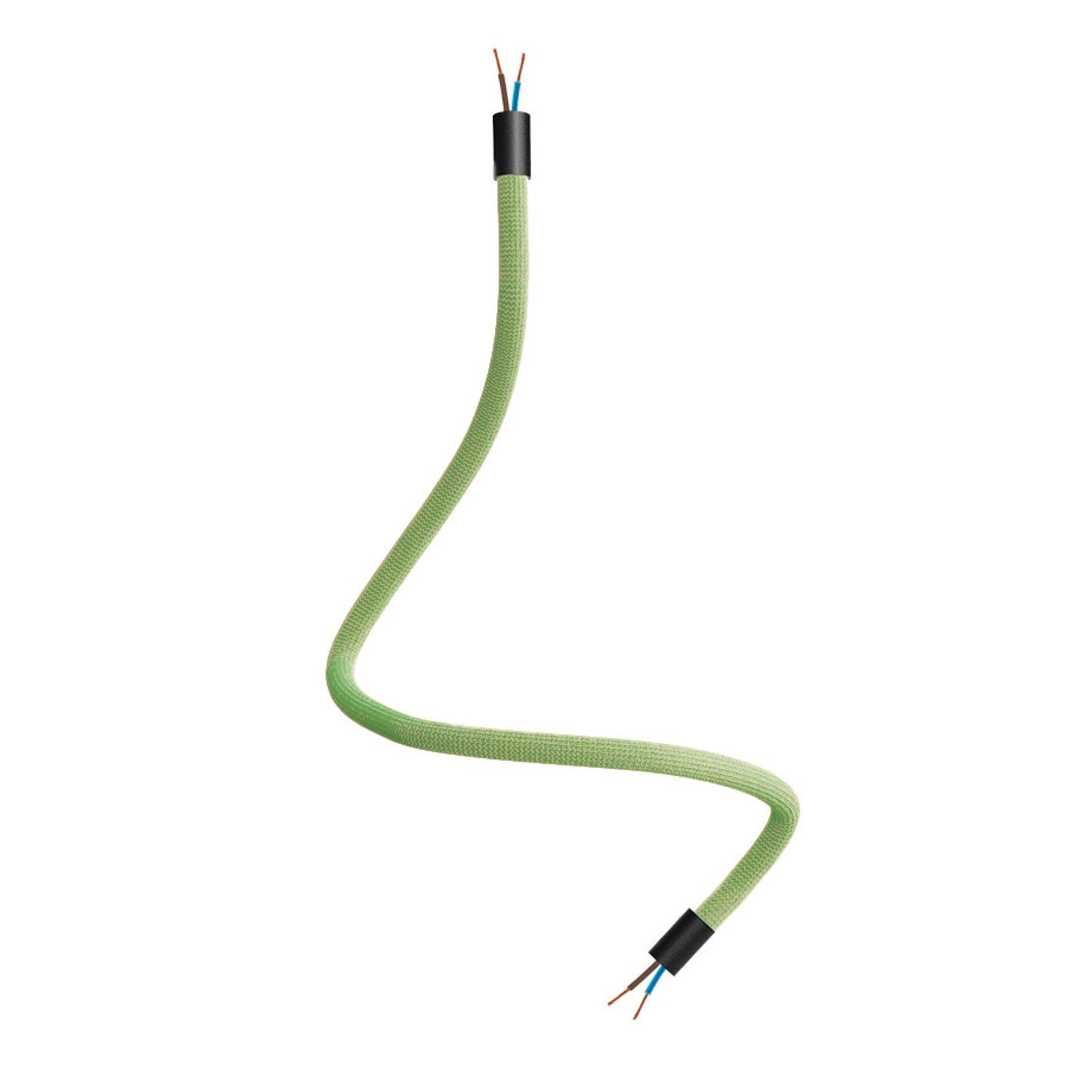 Kit Creative Flex flexibel rörledning täckt med RM77 gräsgrönt tyg med terminaler i metall