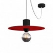 Ellepì "Solid Color" mini platt lampskärm för pendel-, vägglampor och ljusslingor, diameter 24 cm - Tillverkad i Italien