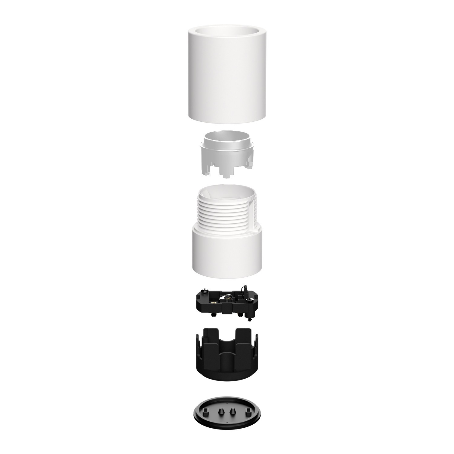 Vägg- eller taklamphållare E27 - Vattentät IP44
