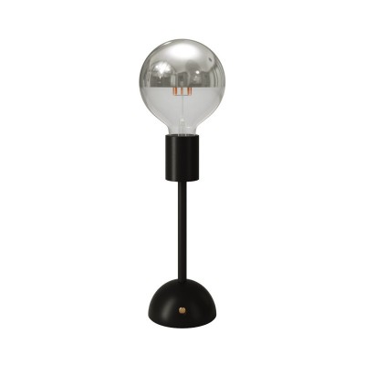 Cabless02 bärbar och uppladdningsbar lampa med silverfärgad ljuskälla