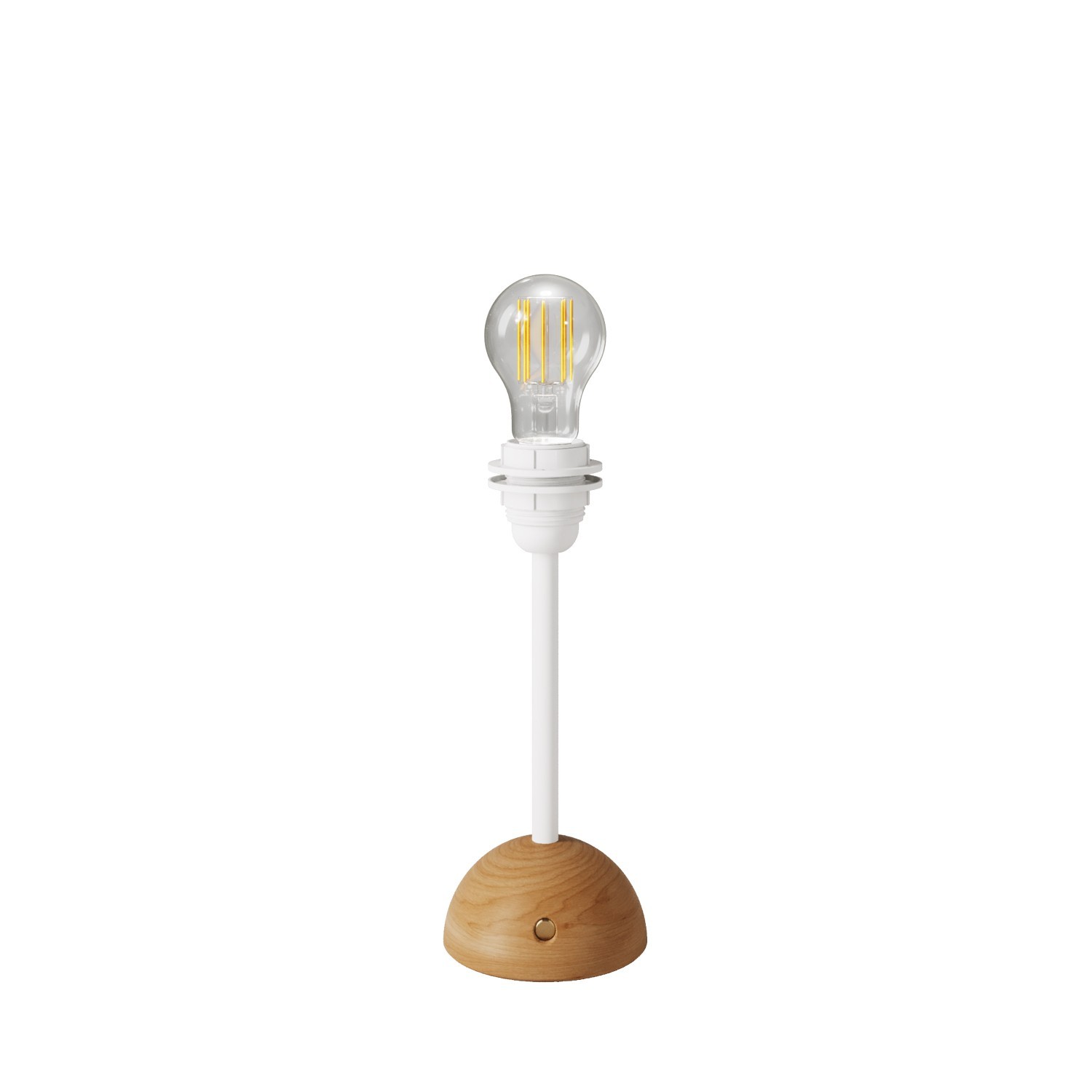 Cabless12 bärbar och uppladdningsbar lampa med droppformad ljuskälla och lampskärmsfäste