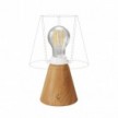 Cabless11 bärbar och uppladdningsbar lampa med droppformad ljuskälla och lampskärmsfäste