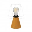 Cabless11 bärbar och uppladdningsbar lampa med droppformad ljuskälla och lampskärmsfäste