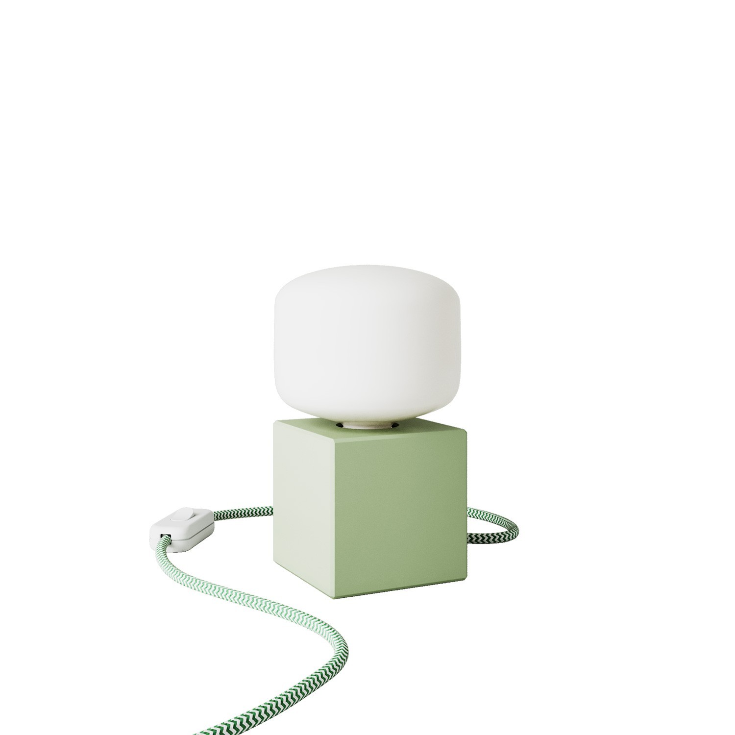 Grön bordslampa - Cubetto