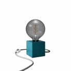Blå bordslampa - Cubetto