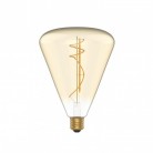 H06 Cone 140 gyllene LED-lampa 8,5W E27 Dimbar 2200K