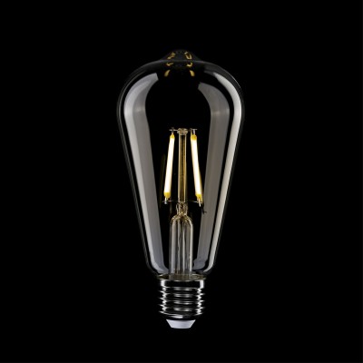 Edison ST64 Transparent LED-lampa 4W 470Lm E27 2700K - E03