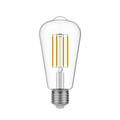Edison ST64 Transparent LED-lampa 7W 806Lm E27 3500K Dimbar - N02
