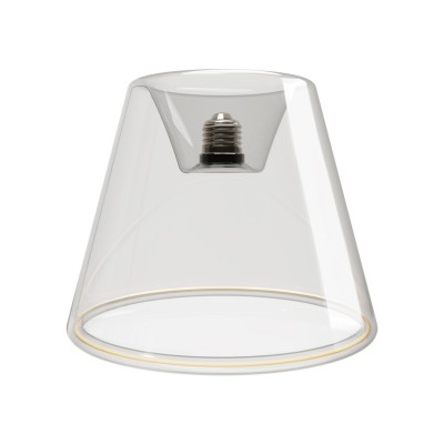 Ghost Line Recessed Cone Transparent LED-lampa 6W 500Lm E27 2200K Dimbar - G01