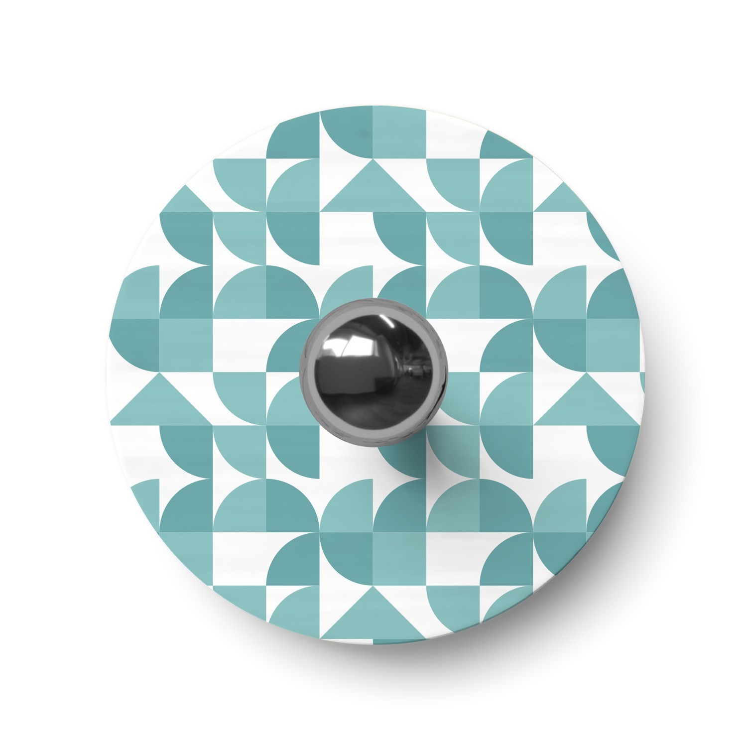 Ellepì "Kaleidoscope" platt mini lampskärm med geometriska mönster, diameter 24 cm - Tillverkad i Italien
