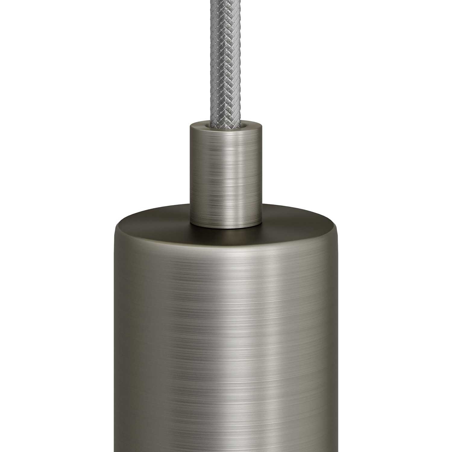 Cylindrisk dragavlastare i metall komplett med gängstång, mutter samt låsbricka - 2 st.