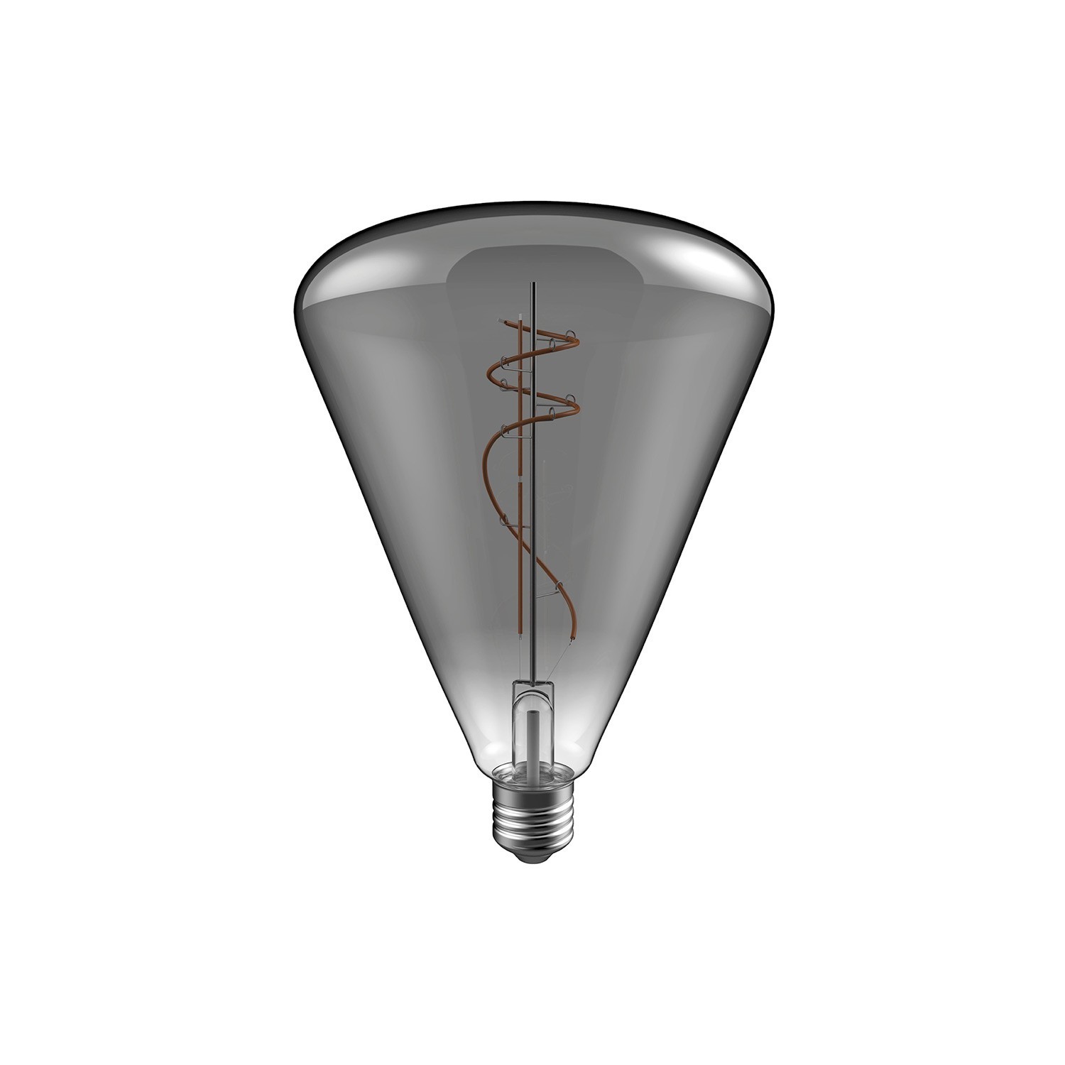 H09 Cone 140 smoky LED-lampa 10W E27 Dimbar 1800K