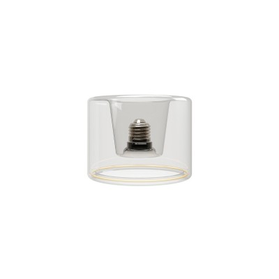 Ghost Line Recessed Donut Transparent LED-lampa120x90 6W 500Lm E27 2200K Dimbar - G03