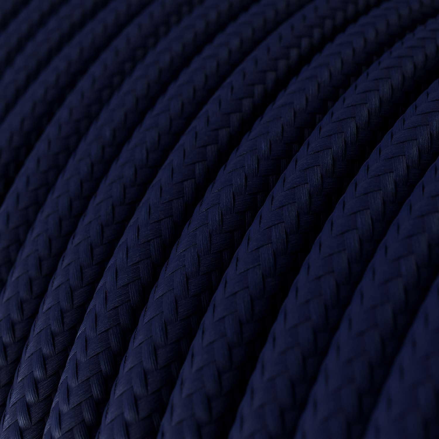 Rund textilkabel RM20 - Marinblå