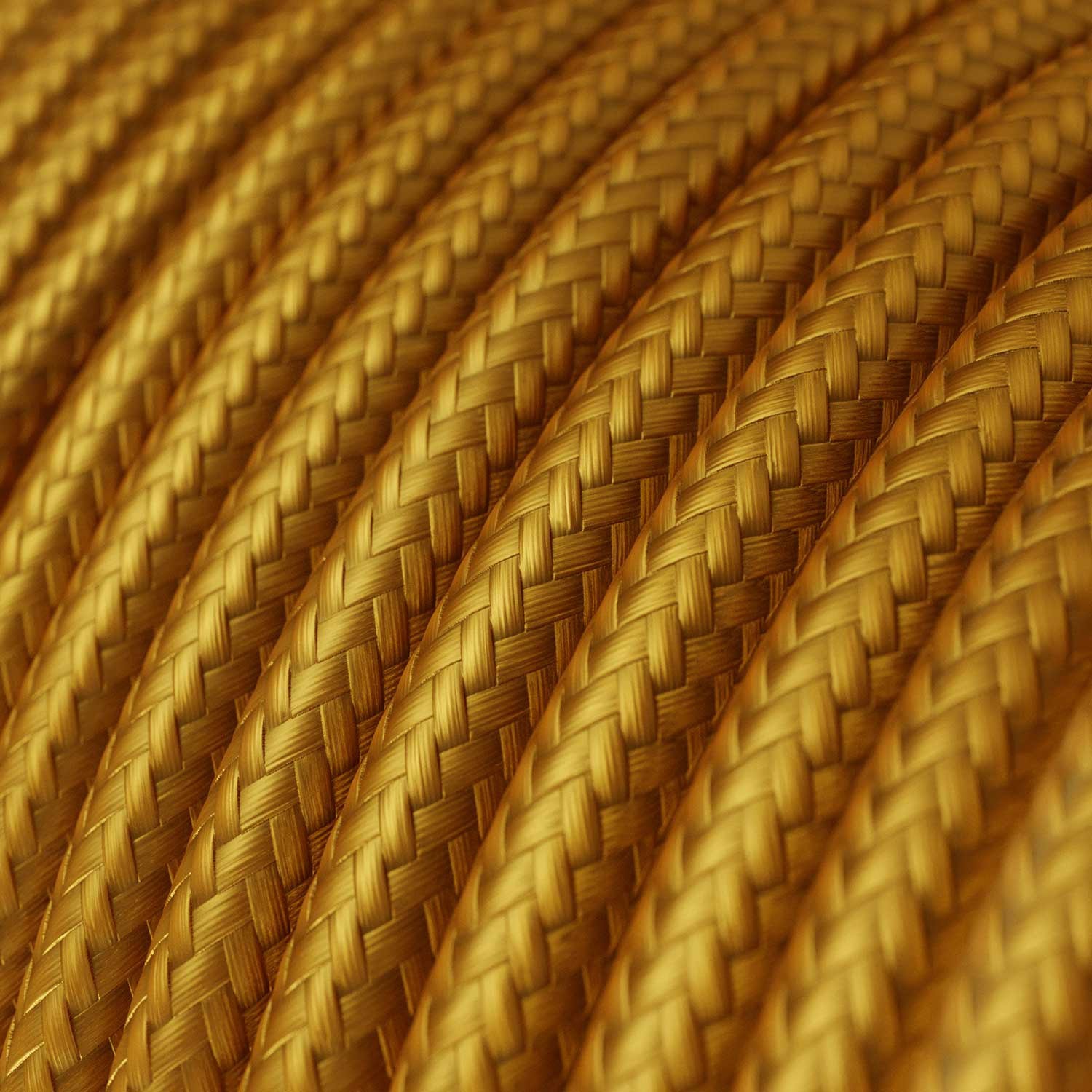 Rund textilkabel RM05 - Guld