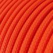 Rund textilkabel flouriserande RF15 - Orange Neon