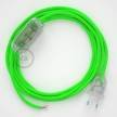 Sladdställ, RF06 Grön Neon Viskos 1,80 m. Välj färg på strömbrytare och kontakt