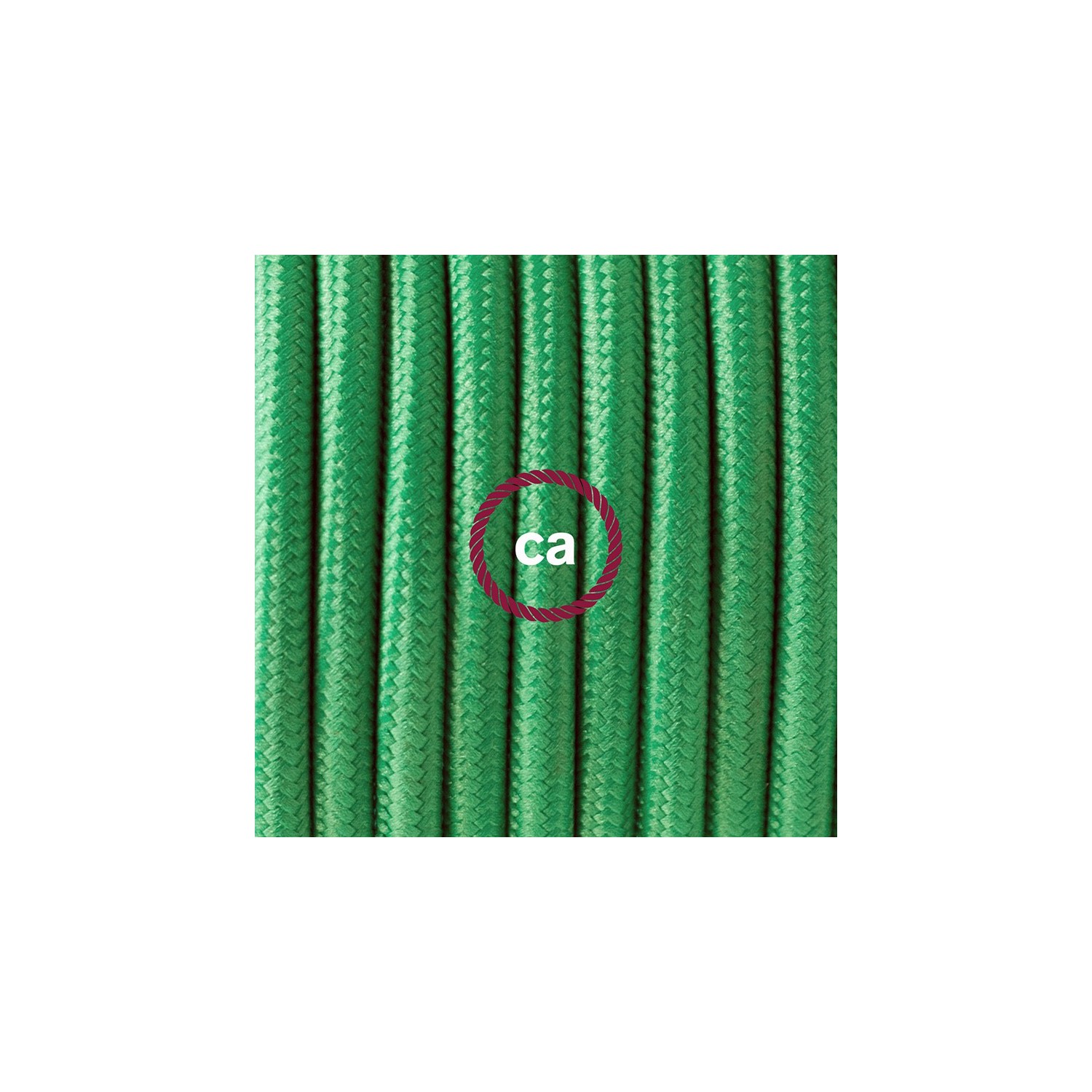 Sladdställ med fotströmbrytare, RM06 Grön Viskos 3 m. Välj färg på strömbrytare och kontakt