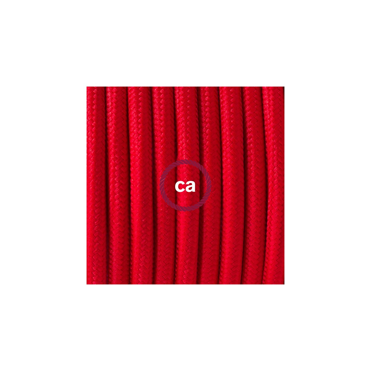 Sladdställ med fotströmbrytare, RM09 Röd Viskos 3 m. Välj färg på strömbrytare och kontakt