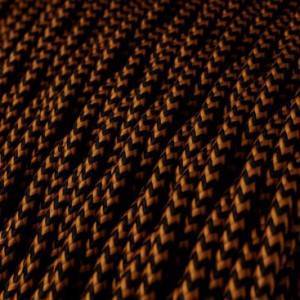 Tvinnad textilkabel – TZ22 Black Whiskey