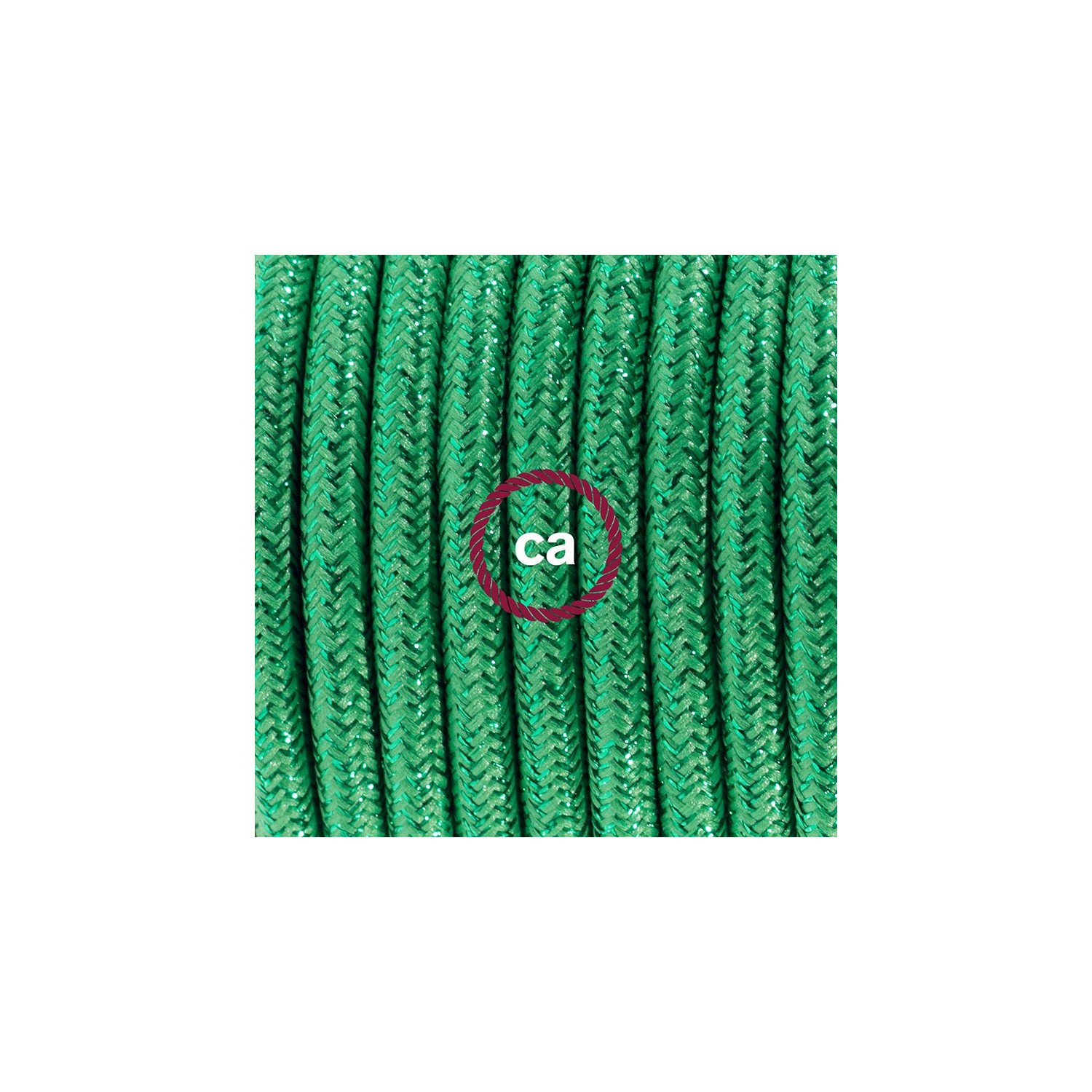 Sladdställ, RL06 Grön Viskos 1,80 m. Välj färg på strömbrytare och kontakt