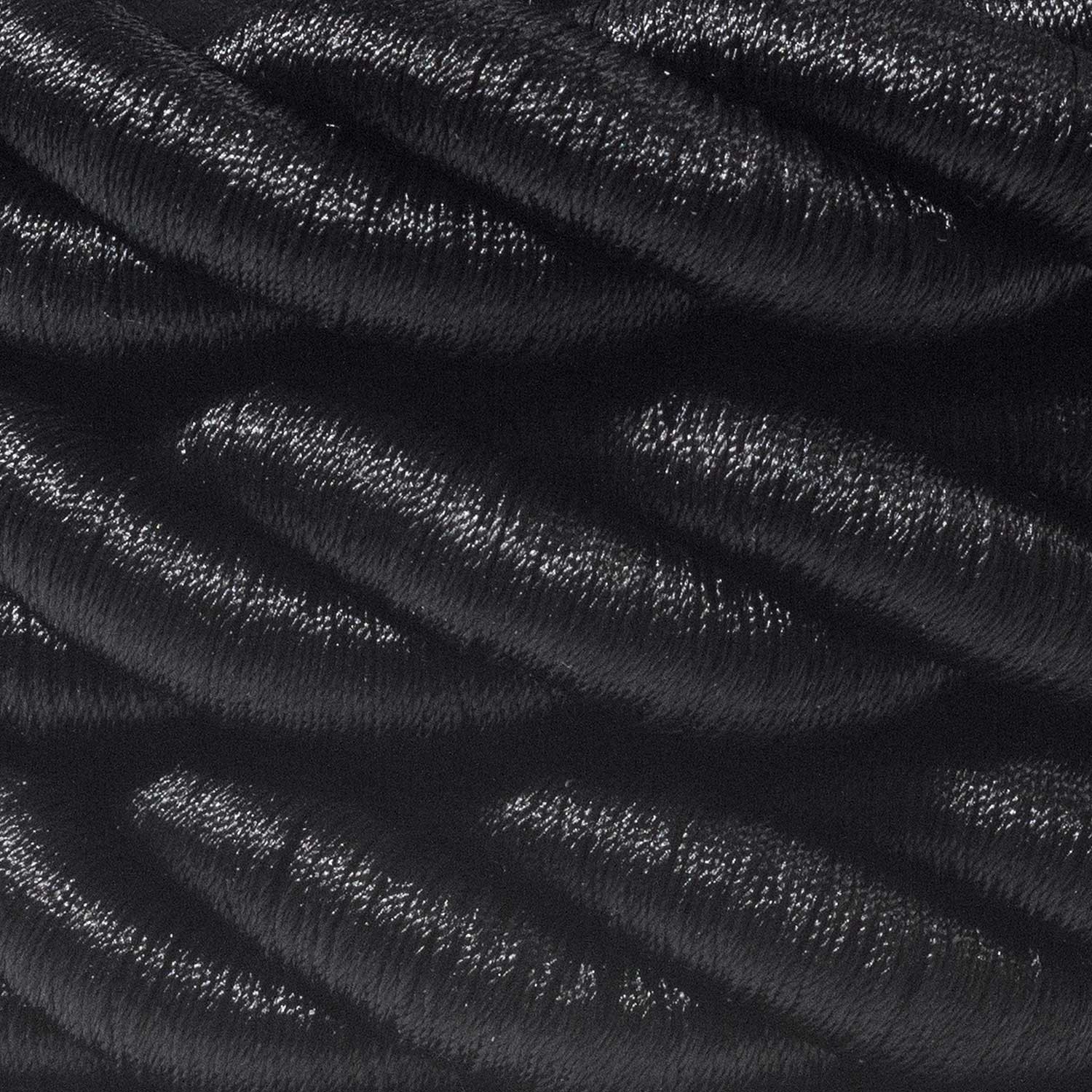 2XL elkabel 3x0,75. Glansig svart textil. Diameter 24mm.