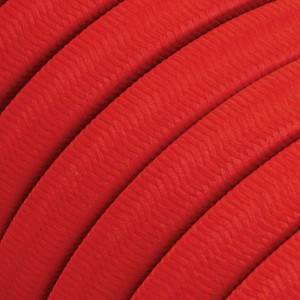 Elektrisk kabel för ljusslinga täckt med Rött CM09 tyg - UV-beständig