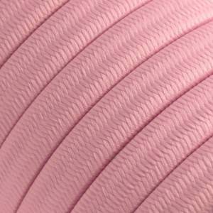 Textilkabel för String Lights, täckt av viskostyg, Baby Pink CM16