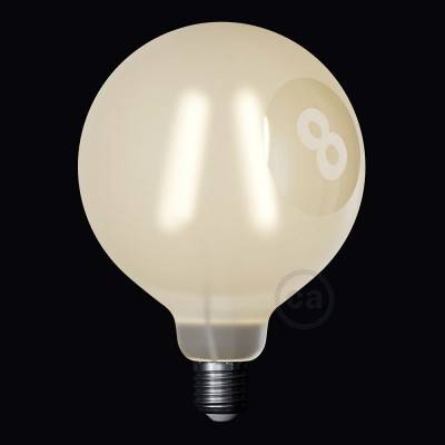 LED ljuskälla Guld - Glob G125 med Spriralformat Filament -Tattoo Lamp® Otto 4W E27 2700K