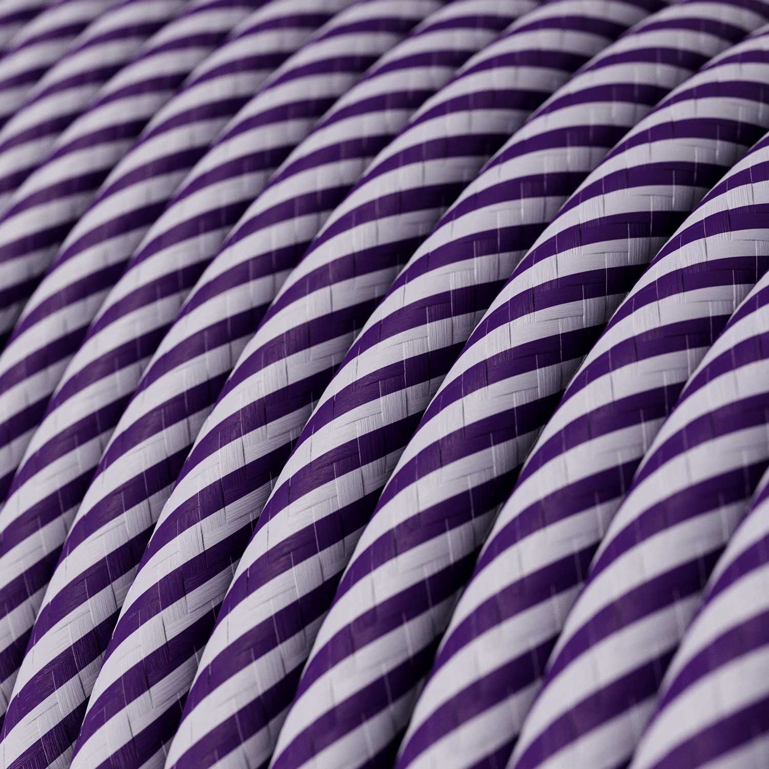 Rund textilkabel Vertigo HD Lilac and Dark Purple, ERM52