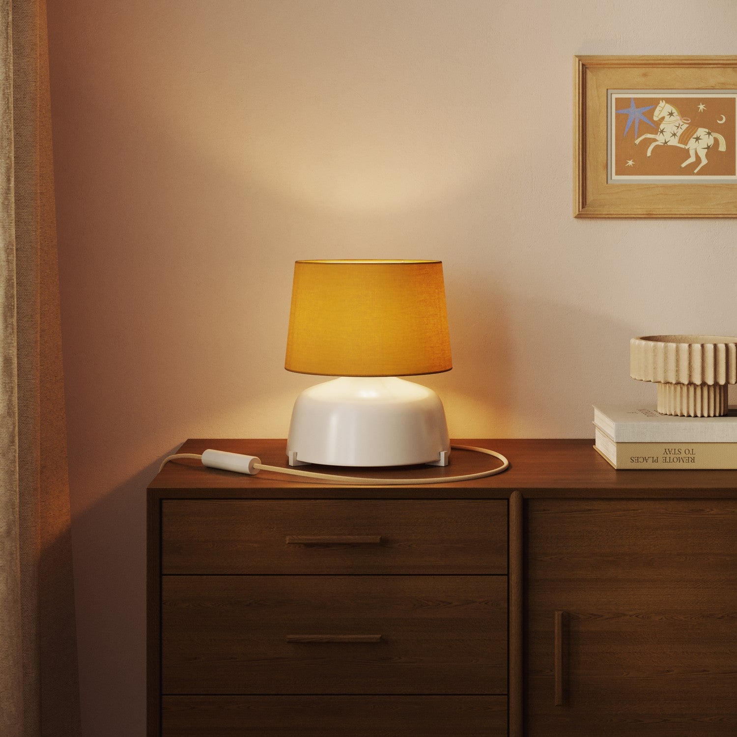 Paralume Athena con attacco E27 per lampada da tavolo o da terra - Made in Italy - Arenal Oro